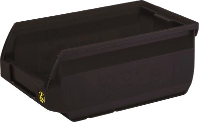 Ящик Sanremo 170х105х75 PP, черный антистатичный, арт. 5001 ESD, код: 12770