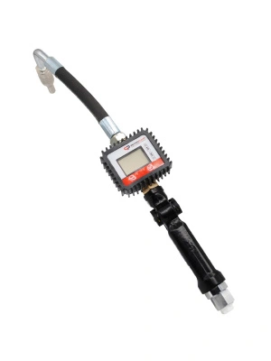 OILN03 - Пистолет с электронным счетчиком для масла, гибкий изогнутый носик, 1/2" BSP (F), 35 л/мин