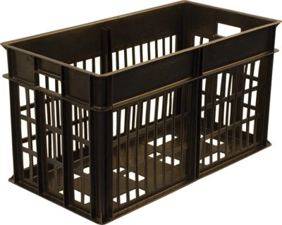 Ящик перфорированный 660×340×360, арт.: 301, объём 70, чёрный, код: 00410