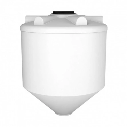 Емкость конусная 60 градусов белая, крышка 450мм