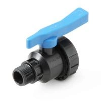 Кран шаровый G2 2-ходовой ВР-НР пластик