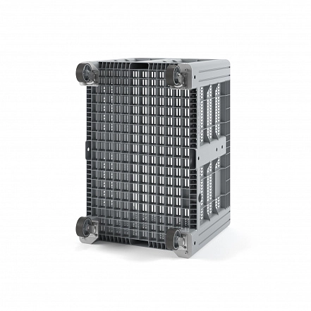 Пластиковый контейнер IBOX 1200х800 перфорированный на колесах