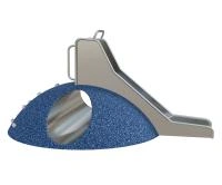 Кочка из EPDM крошки «Баббл Плэй» с тоннелем, горкой и зацепами
