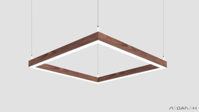 WOOD KVADRATO 6000K 58W Американский орех, корпус 