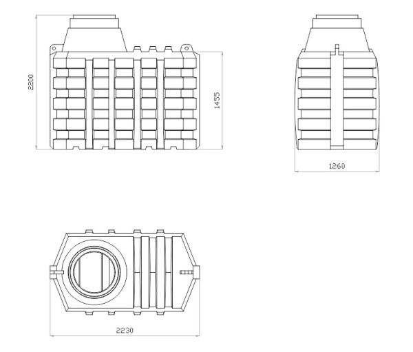 Подземный накопитель Стандарт 2,5 куб. м