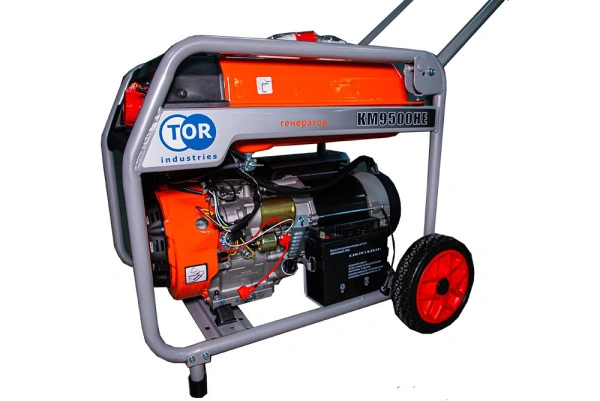Генератор бензиновый 7,0 кВт 220В/380В с электростартером TOR KM9500HE