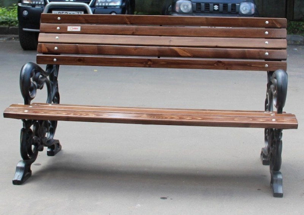 Скамейка чугунная «Жасмин» 1,8 м