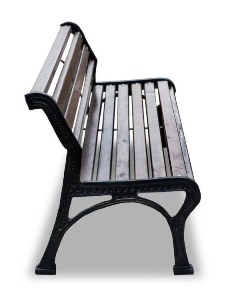 Скамейка чугунная «Ретро стиль» без подлокотников 2,0 м (2 опоры)