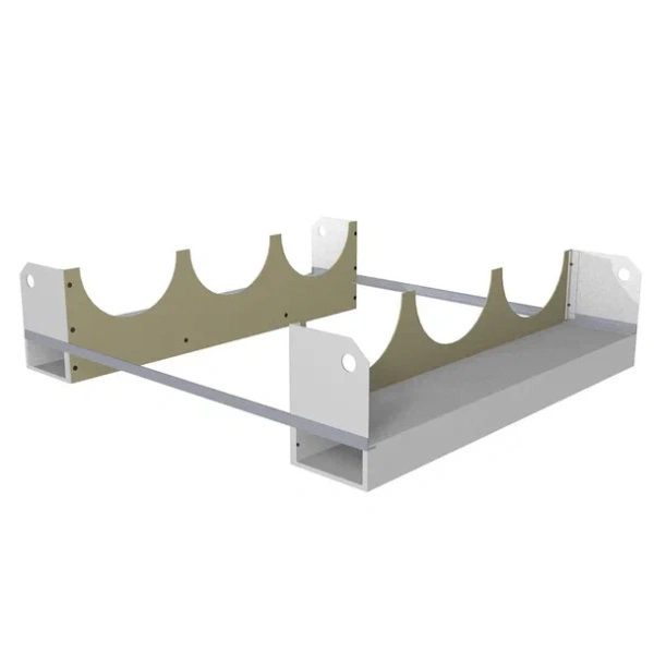 Ложемент для перевозки 3-х пропановых баллонов ПБП-08 1170x1100x290 мм Серый