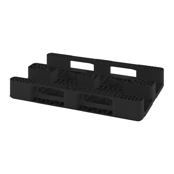 Универсальный сплошной пластиковый поддон 1200х800 на двух полозьях 