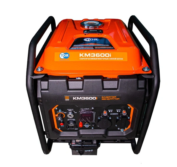 Генератор бензиновый инверторный 3,6 кВт 220В 12 л с электростартером TOR KM3600i