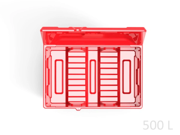 Ящик  500 литров красный