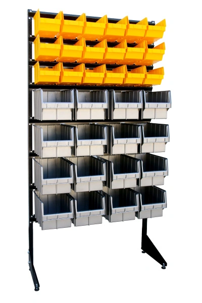 Стойка для хранения РТИ с пластмассовыми ящиками 1801-0/0/3/4 G-Gr