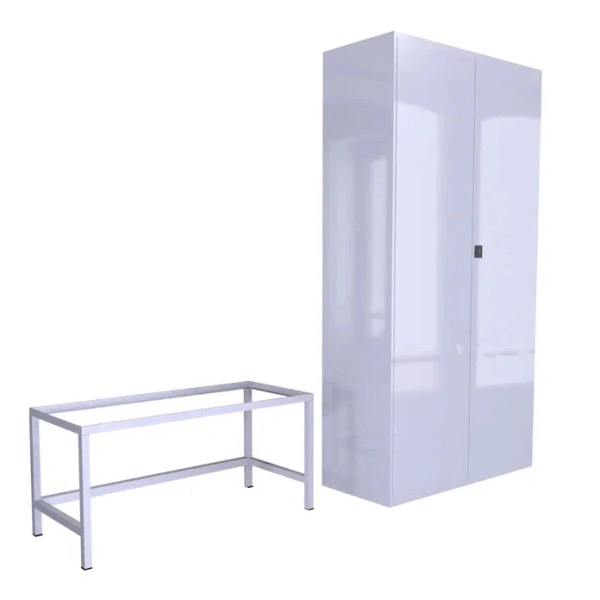 Подставка для шкафа на 36 ячейки 432x928x388 мм Светло-серый