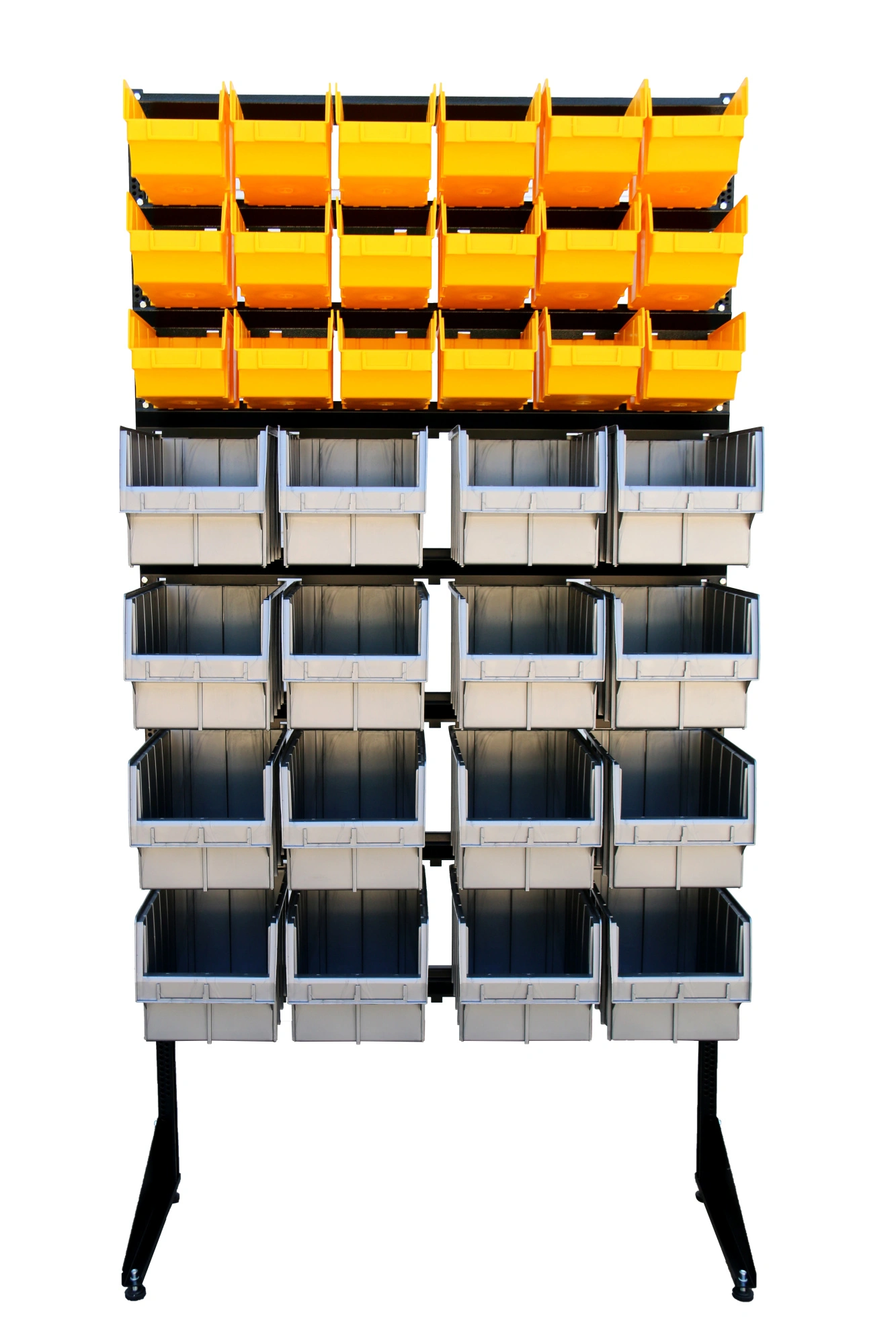 Стойка для хранения РТИ с пластмассовыми ящиками 1801-0/0/3/4 G-Gr