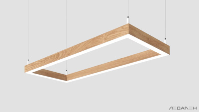 WOOD RETTANGOLO 6000K 84W Дуб, корпус 