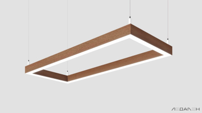 WOOD RETTANGOLO 3000K 84W Орех грецкий, корпус 