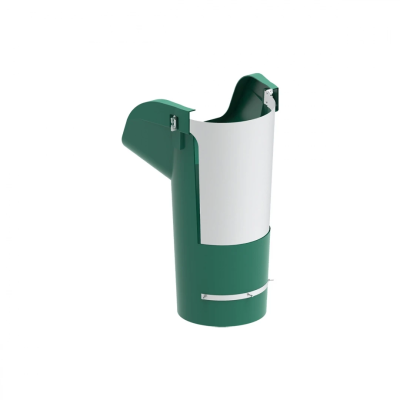 Мусоросброс секция приёмная (усиленная) зеленый