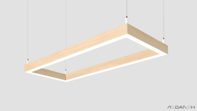 WOOD RETTANGOLO 4000K 84W Ясень белый, корпус 