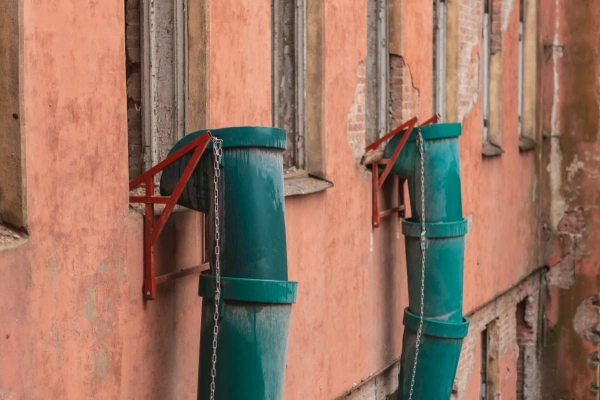 Мусоросброс секция прямая (усиленная) зеленый, без цепей 