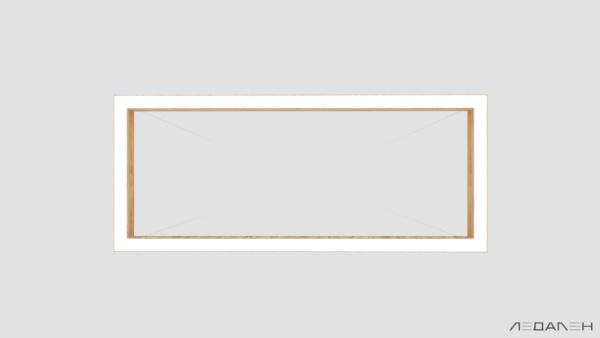 WOOD RETTANGOLO 4000K 84W Ясень оливковый, корпус 